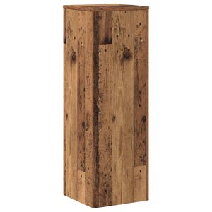 vidaXL Soportes de plantas madera ingenier&iacute;a envejecida 33x33x100 cm