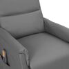 vidaXL Sill&oacute;n de masaje elevable cuero sint&eacute;tico gris