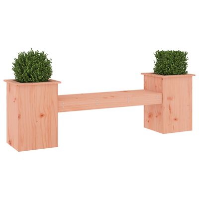 vidaXL Banco con jardineras madera de abeto Douglas 184,5x39,5x56,5 cm