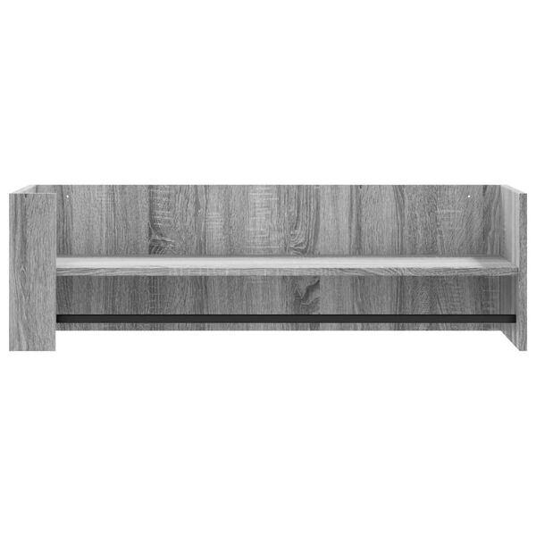 vidaXL Estante de pared madera ingenier&iacute;a gris Sonoma 100x35x30,5 cm