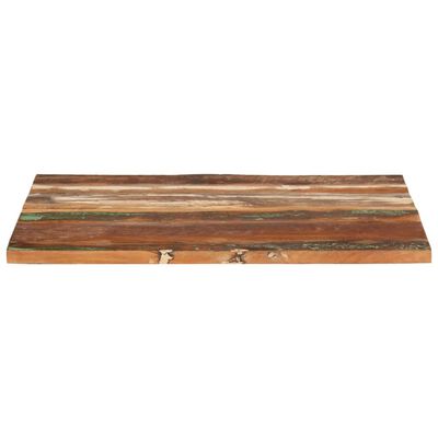 vidaXL Tablero de mesa madera maciza reciclada 80x70x(2,5-2,7) cm