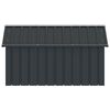 vidaXL Casa perros acero galvanizado gris antracita 116,5x153x81,5 cm