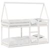 vidaXL Cama litera con techo madera maciza de pino blanco 90x190 cm