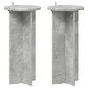vidaXL Soporte de plantas 2 pcs Gris Hormig&oacute;n 29,5 x 29,5 x 60 cm