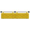 vidaXL Cabecera Colgante Amarillo 210 x 55 x 5 cm Terciopelo