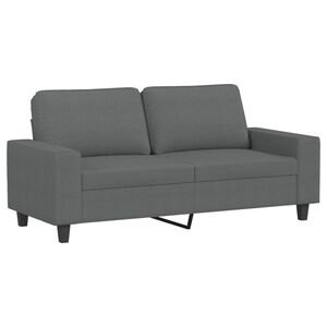 vidaXL Sof&aacute; de 2 plazas de tela gris oscuro 140 cm