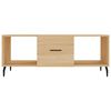 vidaXL Mesa de centro madera contrachapada roble Sonoma 102x50x40 cm