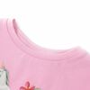 Camiseta infantil de manga corta rosa brillante 104