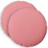 vidaXL Funda de almohada 2 uds. HEERLEN Rosa Di&aacute;m. 40 cm Tela
