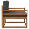 vidaXL Sof&aacute; intermedio de exterior Madera de Acacia S&oacute;lida Natural