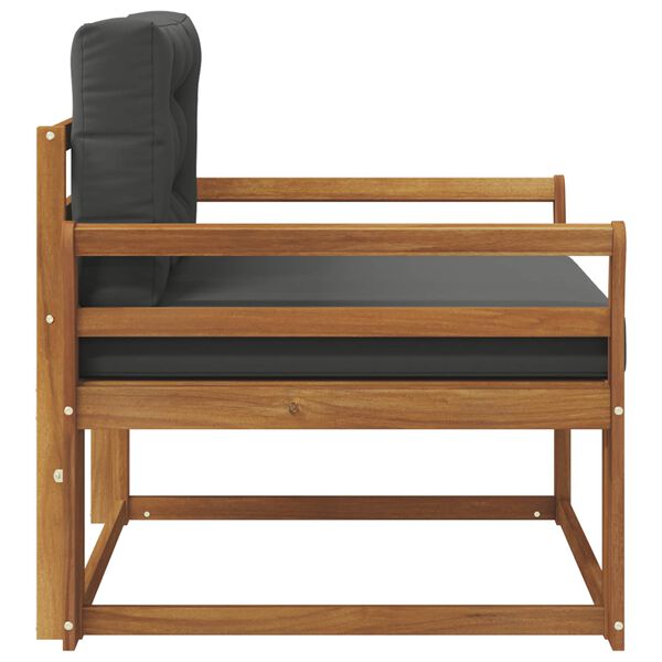 vidaXL Sof&aacute; intermedio de exterior Madera de Acacia S&oacute;lida Natural