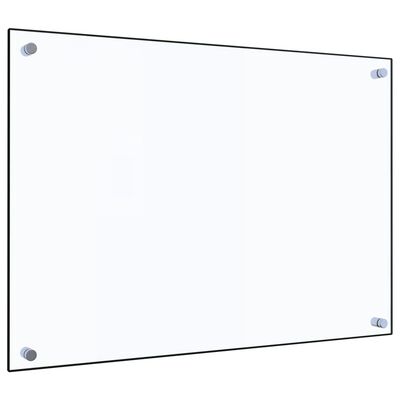 vidaXL Protector contra salpicaduras cocina vidrio templado 70x50 cm