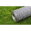 vidaXL Malla de alambre de acero galvanizado plateada 25x0,5 m