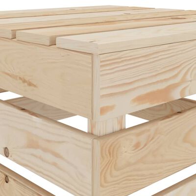 vidaXL Juego de muebles de jardín de palés 2 piezas madera