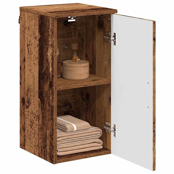 vidaXL Gabinete de Ba&ntilde;o con puerta Madera Vieja 30 x 31,5 x 61 cm