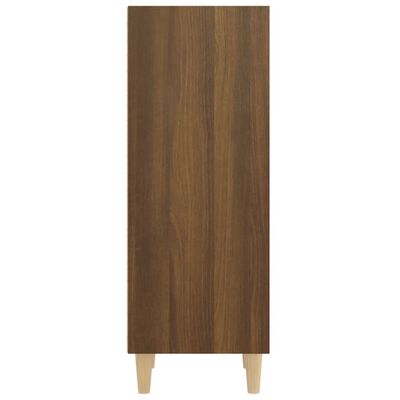 vidaXL Aparador madera contrachapada marrón roble 34,5x32,5x90 cm