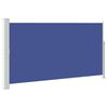 vidaXL Toldo lateral retr&aacute;ctil de jard&iacute;n azul 170x300 cm