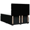 vidaXL Cama box spring con colch&oacute;n tela negro 140x200 cm