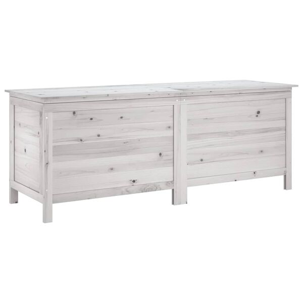 vidaXL Arc&oacute;n de jard&iacute;n madera maciza abeto blanco 150x50x56,5 cm