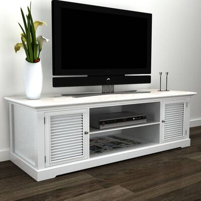 vidaXL Mueble para TV de madera blanco