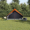 vidaXL Carpas con techo Gris y naranja 256 x 266 x 185 cm Poliéster