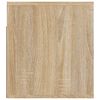 vidaXL Mesitas de noche de pared 2 uds color roble Sonoma 50x36x40 cm