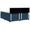 vidaXL Cama box spring con colch&oacute;n terciopelo azul 180x200 cm