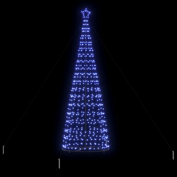 vidaXL &Aacute;rbol de Navidad LED con 800 LED con soporte Azul 400 cm Hierro