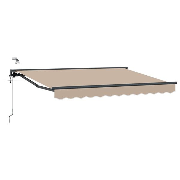 vidaXL Toldo Retr&aacute;ctil El&eacute;ctrico Beige 3,5 x 2,5 m