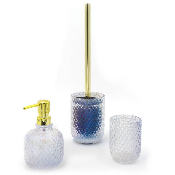 RIDDER Dosificador de jab&oacute;n Jade perlado transparente 330 ml