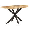 vidaXL Mesa de comedor de madera maciza de mango 140x80x75 cm