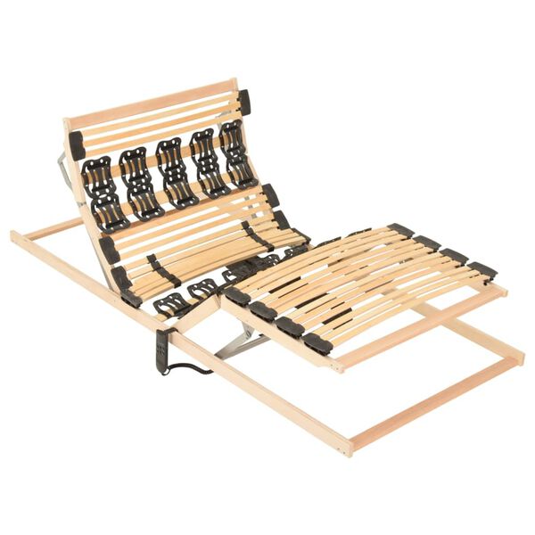 vidaXL Cama con motor el&eacute;ctrico cabecero y pies ajustables 90x200 cm
