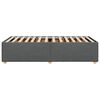 vidaXL Estructura de cama sin colchón tela gris oscuro 90x200 cm