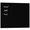 vidaXL Pizarra magn&eacute;tica de pared vidrio templado negro 50x40 cm