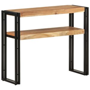 vidaXL Mesa consola de madera maciza de acacia 90x30x75 cm