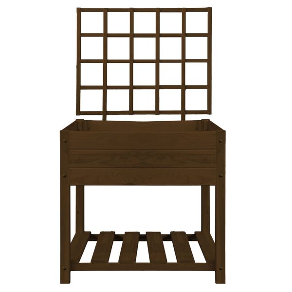 Esschert Design Enrejado de arriate marr&oacute;n S