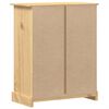 vidaXL C&oacute;moda cajonera Corona madera maciza de pino 92x48x120 cm