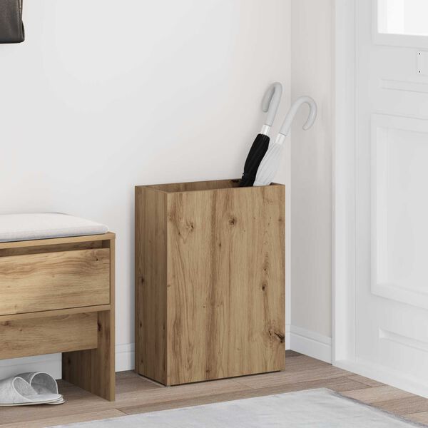 vidaXL Soporte de Sombrilla Roble artesanal 40 x 20 x 55,5 cm