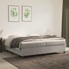 vidaXL Estructura de cama con somier terciopelo gris claro 200x200 cm