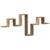 vidaXL Estante de pared con estante Roble artisan 104.5 x 10 x 43 cm