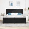 vidaXL Cama tipo Box Spring con colch&oacute;n Negro 200 x 200 cm tela