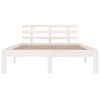 vidaXL Estructura de cama doble sin colch&oacute;n blanco 135x190 cm