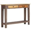 vidaXL Mesa consola de madera maciza vintage 118x30x80 cm