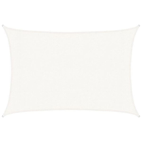 vidaXL Toldo de vela blanco HDPE 160 g/m² 3x5 m