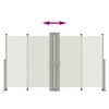 vidaXL Toldo lateral retráctil crema 140x1200 cm