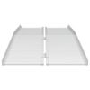 vidaXL Rampa para silla de ruedas 270 kg Plateado 92 x 73 x 5 cm