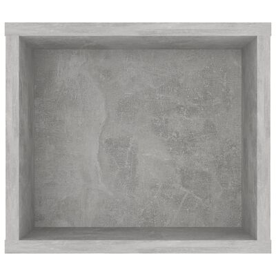 vidaXL Mueble de TV colgante contrachapada gris hormigón 100x30x26,5cm