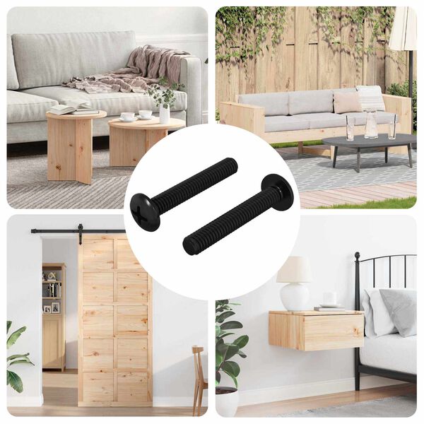 vidaXL Tornillo 2 pcs Plateado 5 x 30 mm Hierro