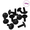 vidaXL Tornillos de manga 8182 pcs Negro M4 x 10 mm Hierro