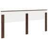 vidaXL Cabecero Roble Marr&oacute;n 200 cm Madera contrachapada